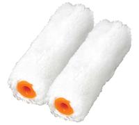 Faithfull Medium Pile Mini Roller Refills 100mm (4in) Pack of 2 FAIRMINI2M