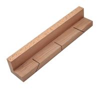 Faithfull Mitre Block 300mm x 60mm (12in x 2.3in) - FSC® Certified Beech Woodworking, Joinery & Carpentry Mitre Guide for Accurate 45 Degree & 90 Degree Cuts
