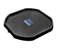 Faithfull Mortar Mixing Spot Board, Builders Tray for Cement, Plaster or Concrete - 980mm x 980mm - Black