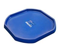 Faithfull Mortar Mixing Spot Board, Builders Tray for Cement, Plaster or Concrete - 980mm x 980mm - Blue