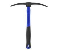 Faithfull Mortar Pick Chisel & Point with Fibreglass Shaft - Dual-Headed Chisel & Pointing Pick with Black Steel Powder-Coated Finish & Non-Slip Grip for Masonry & Demolition - 300mm (12in)