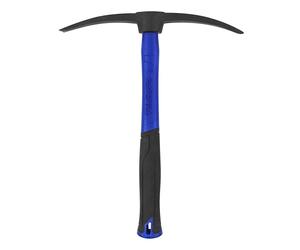 Faithfull Mortar Pick Chisel & Point with Fibreglass Shaft - Dual-Headed Chisel & Pointing Pick with Black Steel Powder-Coated Finish & Non-Slip Grip for Masonry & Demolition - 300mm (12in)