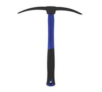 Faithfull Mortar Pick Double Point with Fibreglass Shaft - Dual-Pointed Bricklayers Pick with Black Steel Powder-Coated Finish & Non-Slip Grip for Masonry & Demolition - 300mm (12in)