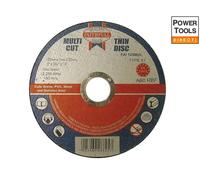 Faithfull Cutting Discs – Extra Thin 1mm Fast Cut 125mm x 22.23mm – 10 Pack with Tin