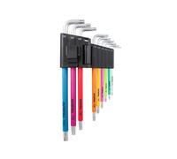 Faithfull Multicoloured Torx Star Key Set 9 Piece T10 to T50 FAIHKS9CS