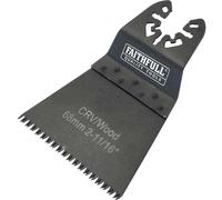Faithfull M0010028 Multi-Function Tool Crv Flush Fast Cut Wood Ground Side Set 68Mm