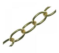 Faithfull FAICHOP18 Oval Chain 1.8mm x 10m Polished Brass