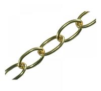 Faithfull Oval Chain 2.3Mm X 10M Polished Brass