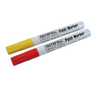 Faithfull Paint Marker Pen Multi Colour (Pack Of 2 Yellow & Red)
