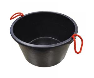 Faithfull PATROL BUILDING CONTAINER 40LT Builderfts Bucket 40 Litre (9 Gallon) - Black