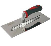 Faithfull Plasterer's Finishing Trowel Stainless Steel Soft Grip Handle 11 X 4.3/4In Faisgtp11Ss