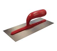 Faithfull TP11P Plasterers Trowel with Plastic Handle 11 x 4.3/4-inch, Silver,blue