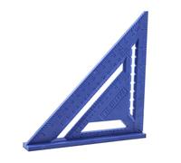Faithfull Plastic Quick Square - 7in Imperial Triangle Measuring Ruler Framing Square Carpenters Tool for Woodworking
