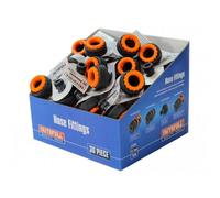 Faithfull Plastic Tap Hose Connector Multi Colour (Box Of 30)