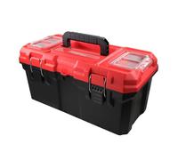 Faithfull Plastic Toolbox 476mm 19" Removable Tote Tray Water Resistant FAITB19