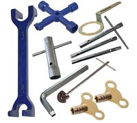 Faithfull Plumbers Starter Kit/Bundle of Radiator Key, Monobloc Spanner & Wrench
