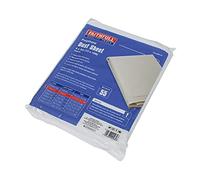 Faithfull Polythene Dust Sheet 4m x 3m (13ft x 10ft) - Heavy-Duty 55 Micron Waterproof & Rot Proof Dust Cover, Floor & Furniture Protection for Painting & Decorating