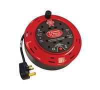 Faithfull Power Plus 10M Cable Reel With 4 Sockets - 240V 10A Compact Design