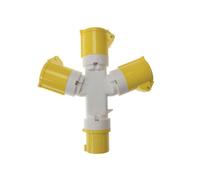 Faithfull Power Plus 3-Way Splitter 110V Multi Colour (One Size)
