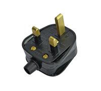 Faithfull Power Plus Black Plug 13A Multi Colour (One Size)