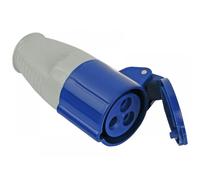 Faithfull FPPSOC16AMP 240V 16 Amp Replacement Blue Socket for use with trailing leads