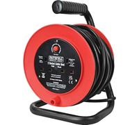 Faithfull Power Plus FPPCR15 13 A 2 Socket Open Drum Cable Reel, 240 V, Blue, 15 m