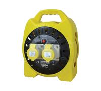 Faithfull Power Plus FPPCR25MSEL Enclosed Cable Reel 25m 16 amp 1.5mm Cable