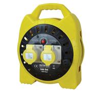 Faithfull Power Plus FPPCR25MSEL Semi-Enclosed Cable Reel 110V 16A...