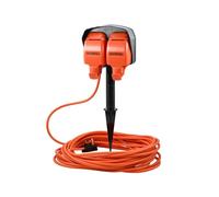 Faithfull Power Plus FPPCRWSPIKE Outdoor Ground Spike Socket Ip54 230V 15M 13A