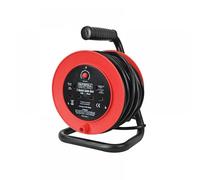 Faithfull Cable Reel FPPCR15 2-socket 13A 240V Open Drum 15m Blue