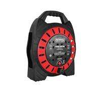 Faithfull FPPCR20MSE 25M 240v Enclosed Cable Reel, Red/Black, 20M