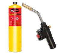 Faithfull Powerful Quick Pro Auto Power Torch with Gas Cylinder