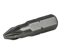 Faithfull Pozi S2 Grade Steel Screwdriver Bits PZ1 x 25mm (Pack 3) FAISBPZ125
