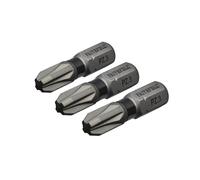 Faithfull Pozi Impact Screwdriver Bits PZ3 x 25mm (Pack 3) FAISBPZ325IM
