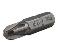 Faithfull Pozi S2 Grade Steel Screwdriver Bits PZ3 25mm Pack of 3