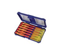 Faithfull Precision VDE Screwdriver Set, 6 Piece in Red Faithfull Red