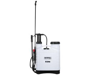 Faithfull Pressure Sprayer Knapsack - 16 Litre Capacity Garden Spray Pump with 3 Adjustable Nozzles & Service kit