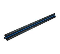 Faithfull Prestige Black Aluminium Triscale Architecture Rule - 300mm
