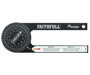 Faithfull Prestige CNC Mitre Saw Protractor Black Anodised Aluminium, FAIMSPCNC