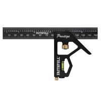 Faithfull Prestige Combination Square Black Aluminium 150mm, 300mm, 400mm