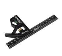 Faithfull Prestige Combination Square Black Aluminium 150Mm (6In)