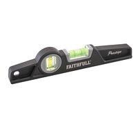 Faithfull Scaffold Level FAISLHD250 Prestige Professional Aluminium Magnetic 250 mm Black