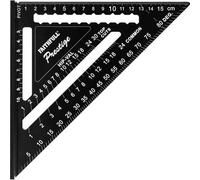 Faithfull Prestige Quick Roofing Square Black Aluminium 180Mm (Metric)