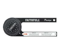 Faithfull 755001 Prestige Mitre Saw Protractor Black Aluminium