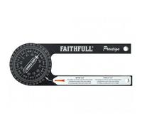 Faithfull Prestige Mitre Saw Protractor Black Aluminium Multi Colour (One Size)