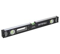 Faithfull Spirit Level FAISLHD600 - Prestige Professional Aluminium 600 mm (2 ft) Heavy Duty