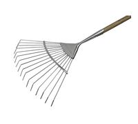 Faithfull Prestige Stainless Steel Lawn Rake Ash Handle - FAIPRESLRSS