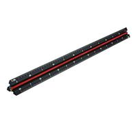 Faithfull 78L030 Prestige Tri-Scale Engineer Rule Black Aluminium 300Mm
