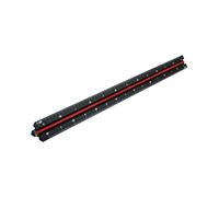 Faithfull Prestige Tri-Scale Engineer Rule Black Aluminium 300mm