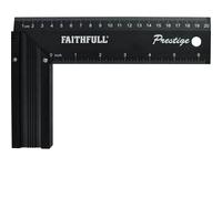 Faithfull Prestige Try Square Black Aluminium 200m